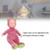Mxzzand Poupée en Vinyle, 35cm Vivid Cute 3 Light Music Electric Doll Toy Battery Powered PVC for Kids for Kindergarten