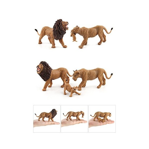 Warmtree - Figurine réaliste en plastique - Animaux sauvages - Pour collection éducative et scientifique Lio.