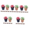 ABOOFAN 60 Pièces Modèles De Pots De Fleurs Figurines Échelle Miniature Faux Ornements Petit Bonsaï Jardin en Pot Mini Plante