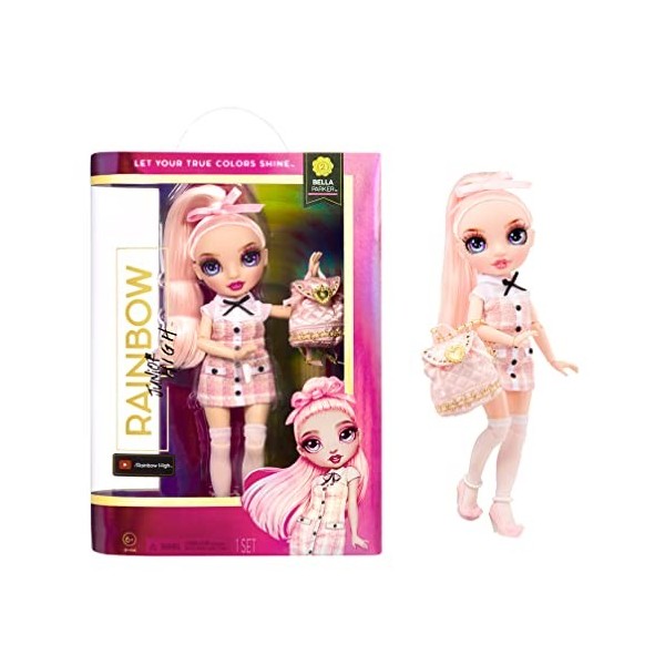 RAINBOW HIGH Junior High - Bella Parker - Poupée Mannequin Arc-en-Ciel de 23 cm avec 1 Tenue et Accessoires Dont 1 Sac à Dos 