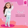 Glitter Girls – Pixie, Poupée en Pyjama 14 Pouces – Cheveux Bruns et Yeux Noisette – Pantoufles et Tenue de détente Lapin – P