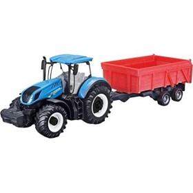 Bburago B18-31658 New Holland T7.315 Tracteur + remorque basculante 10 cm