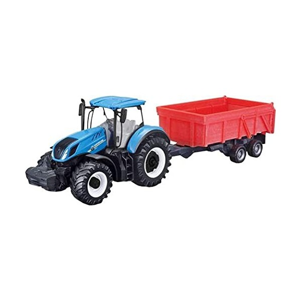 Bburago B18-31658 New Holland T7.315 Tracteur + remorque basculante 10 cm