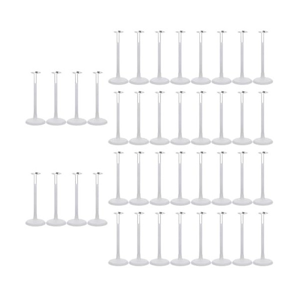 ibasenice 8 Pcs Dollhosue Affichage Support De Jeu Porte-Robes Table Noir Stockage Créatif Bébé Jouets Support Figure Prop Fe