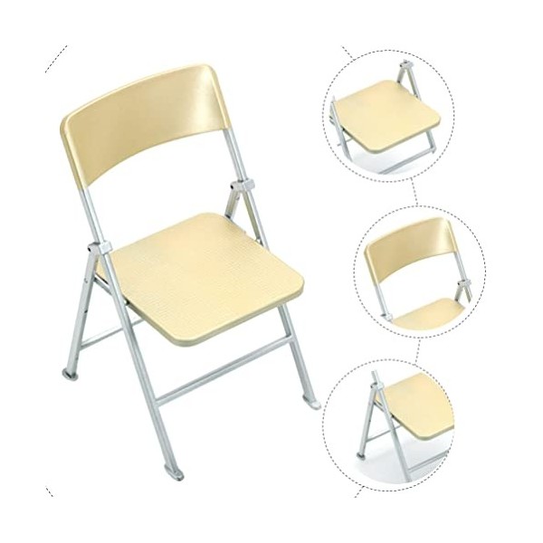 PATKAW Chaise Pliable pour Maison De Poupée 2 Pièces Meubles Miniatures Support De Téléphone Pliant en Forme De Chaise