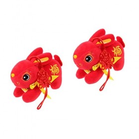 STOBOK 3 Pièces Poupée Décor Jouets en Peluche Lapin Adorable en Peluche Suspendu Chanceux Jouet Pendentif Pendentifs Festiva