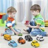 RuiDaXiang Métal Pull Back Voiture, 8 Pcs Ensemble de Mini Voiture Moulée sous Pression, Coche de Policía ...Enfants Jouets F