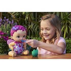 My Garden Baby poupon bébé papillon se régale senteur framboise 30&nbsp;cm avec 2 accessoires à plonger dans leau, poupée parfumé