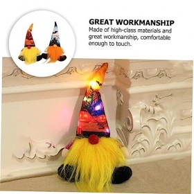 ibasenice 2 Pièces Poupée sans Visage Décorations De Noël Cadeaux De Vieil Homme Poupée Décors De Festival Noir Décor De Père