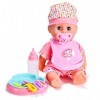 Baby Doll Boire et mouiller 12" avec Son et Accessoires, TY4319, Rose, 30 cm