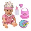 Baby Doll Boire et mouiller 12" avec Son et Accessoires, TY4319, Rose, 30 cm