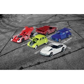 Majorette - Vintage Giftpack - Voitures Miniatures en Métal - Coffret 5 Véhicules 1/64ème - 212053304SMO