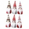 Toyvian 2 Ensembles 3 Pièces Poupée Vieil Homme De La Forêt Ornement De GNOME De Noël Lutin De Noël GNOME Ornement De Table D