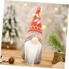 Toyvian 2 Ensembles 3 Pièces Poupée Vieil Homme De La Forêt Ornement De GNOME De Noël Lutin De Noël GNOME Ornement De Table D