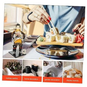 Totority Décor Artisanat Samouraï Poupée Figure Samurai Poupée Ornements Bureau Samouraï Poupée Ménage Samouraï Poupée Pendai