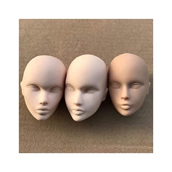 GUISHANLI Qualité FR it Têtes Chauves poupées de qualité têtes de poupée DIY Peinture Doll Head Parts Collection Doll Toy Whi