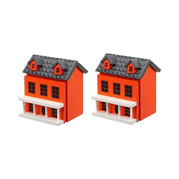 TOYANDONA 2 Pièces Mini Volets Bois Pour Maison Miniature Décorations