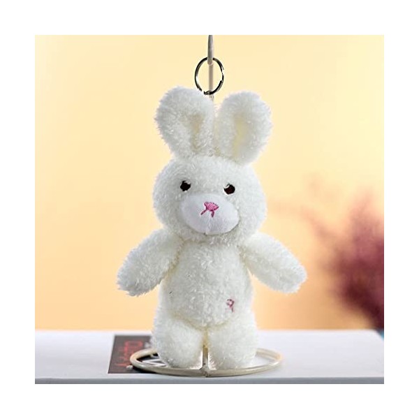 wrtgerht Mignon Ours en Peluche Peluche Jouets Petit Lapin Peluches Porte-clés Suspendu Lapin Ours poupée Sac Pendentif Porte