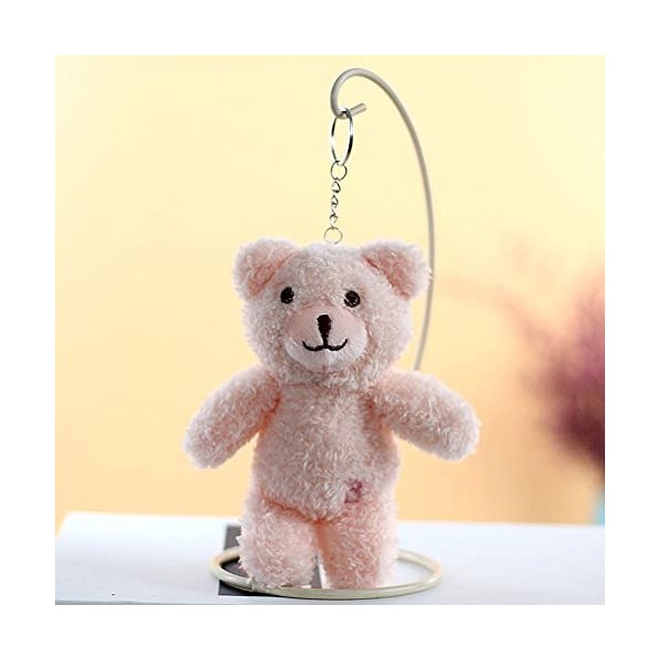 wrtgerht Mignon Ours en Peluche Peluche Jouets Petit Lapin Peluches Porte-clés Suspendu Lapin Ours poupée Sac Pendentif Porte