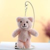 wrtgerht Mignon Ours en Peluche Peluche Jouets Petit Lapin Peluches Porte-clés Suspendu Lapin Ours poupée Sac Pendentif Porte