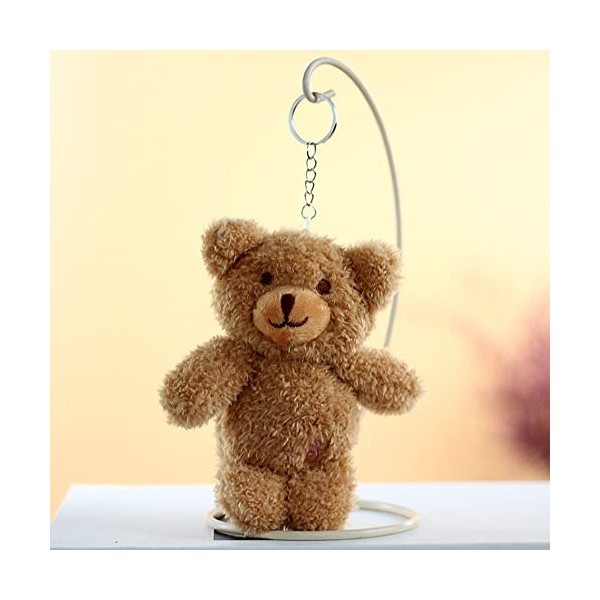 wrtgerht Mignon Ours en Peluche Peluche Jouets Petit Lapin Peluches Porte-clés Suspendu Lapin Ours poupée Sac Pendentif Porte