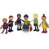 Small Foot Famille Souples avec Fauteuil Roulant, 6 poupées en Bois dâge & Couleur de Peau différents, 12396 Toys