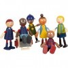 Small Foot Famille Souples avec Fauteuil Roulant, 6 poupées en Bois dâge & Couleur de Peau différents, 12396 Toys