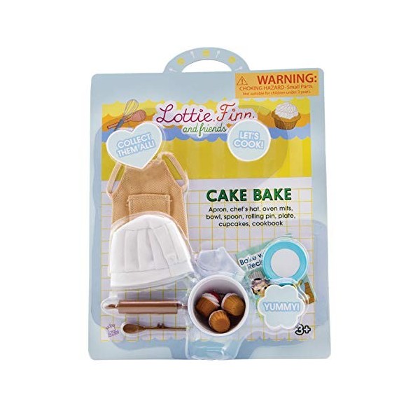 Lottie Cake Bake Doll Accessories, Chef Doll Accessories, Doll Apron, Doll Baking Set, Doll Cooking Accessories, Doll Kitchen