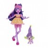 My Little Pony : Equestria Girls – Soirée Pyjama – Twilight Sparkle & Spike Le Chiot – Poupée 23 cm + Animal