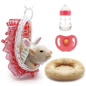 HDTVTV Poupée de cochon en silicone de 11,9 cm, mini cochon en silicone, mini cochon en silicone recyclé, jouets et accessoir