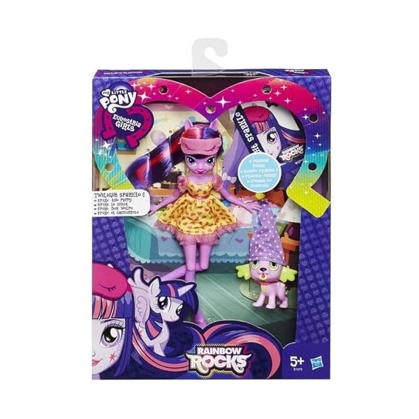 My Little Pony - Equestria Girls : poupée Twilight Sparkle et Spike Le Chiot - Rainbow Rocks