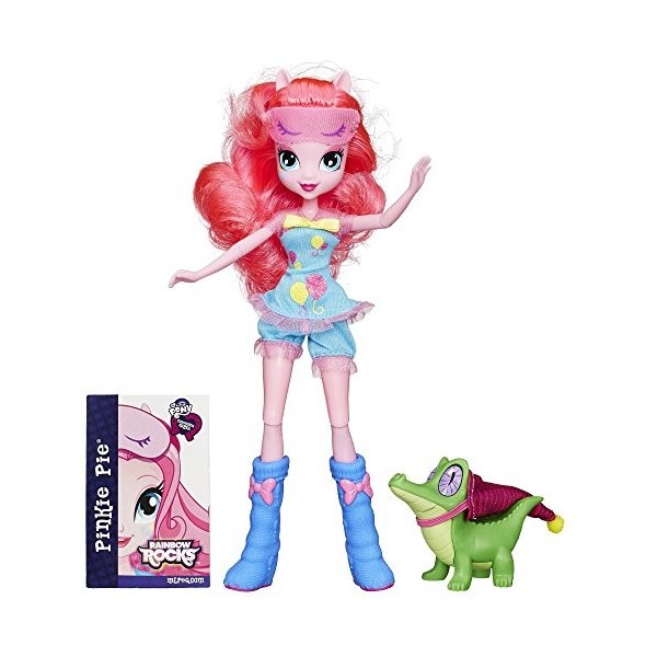 Hasbro B1071 Mon Petit Poney, Lot de Personnages de Equestria Girls: Rainbow Rocks, Pinkie Pie et Gummy Snap