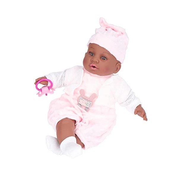 FECAMOS Reborn Infant Poup, Silicone Reborn Doll Insurance Poupée Cadeau danniversaire pour Les Enfants pour la Maison