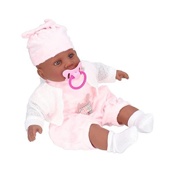 FECAMOS Reborn Infant Poup, Silicone Reborn Doll Insurance Poupée Cadeau danniversaire pour Les Enfants pour la Maison