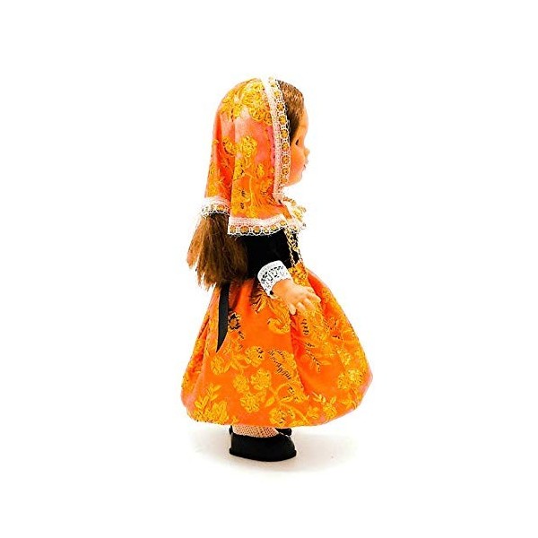 Folk Artisanat Poupée régionale collection 25 cm Robe typique Mallorquina Fiesta Malorca Iles Baléares Espagne