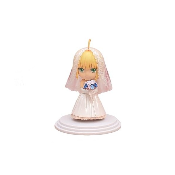 BRUGUI Statue de Personnage danime Version Q – Saiba – poupée Robe de mariée 10e Anniversaire, Figurine daction complète en