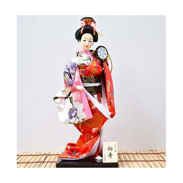 Siunwdiy Poupee Geisha Japonaise Authentique,Belle Traditionnelle Japonaise Kimono Geisha,Maiko Doll,Cadeaux,Décoration,Y01