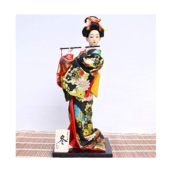 Siunwdiy Poupee Geisha Japonaise Authentique,Belle Traditionnelle Japonaise Kimono Geisha,Maiko Doll,Cadeaux,Décoration,Y01