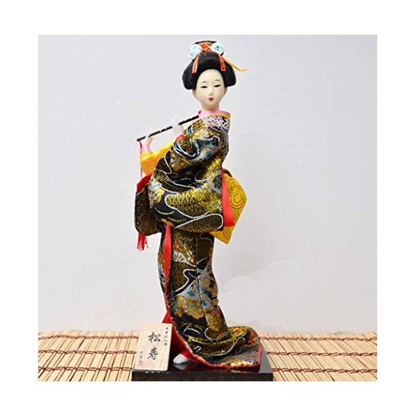 Siunwdiy Poupee Geisha Japonaise Authentique,Belle Traditionnelle Japonaise Kimono Geisha,Maiko Doll,Cadeaux,Décoration,Y01