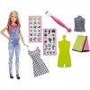 Barbie- Coffret DIY Mode Émoticône Poupée Mannequin, DYN93