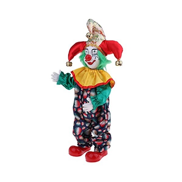 38cm Poupées En Porcelaine Clown pour Enfants Danniversaire Jouet Décoration de Table 2