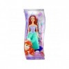 Poupée Ariel la Petite sirène Coiffure de Princesse - Poupee Mannequin 30 cm - Set pour Disney Princesse + 1 Carte