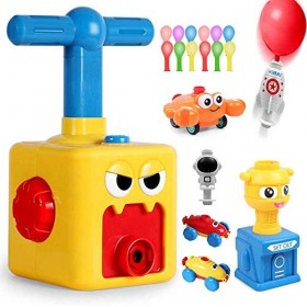 Lanceur de Voiture avec Ballon,Inertial Power Balloon Car,Ensemble de véhicule à air Ballon,Balloon Car Toy pour Les Enfants 
