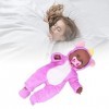 Socobeta Reborn Baby Doll, Sucette Lavable Confortable Toucher des Poupées Nouveau-Né Réalistes pour À La Maison
