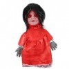 Zerodis Poupée de Marche effrayante, Commande vocale Halloween poupées effrayantes hantées Halloween Dceor Accessoires pour H