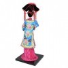 Ruilogod Broirider Vêtements Chine Qing Dynastie Princesse Poupée Artisanat Fuchsia Bleu