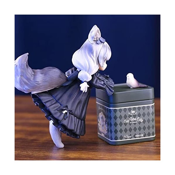 FABIIA Anime Mini Modèle en PVC, 11,5 Cm Mignon Tea Party Chat Jouet Décoration Poupée Collection Cadeau, Modèle De Statue St