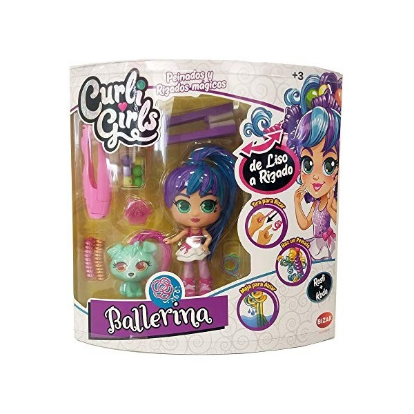 Bizak Curligirls Pack Deluxe Ballerine, Rosli + Koda, Multicolore 62002086 