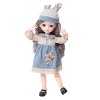 Sharplace 1: 6 23 Joints à Rotule Flexibles BJD Fille 3D Yeux Fille Jeu de Rôle Jouet Cadeau - A