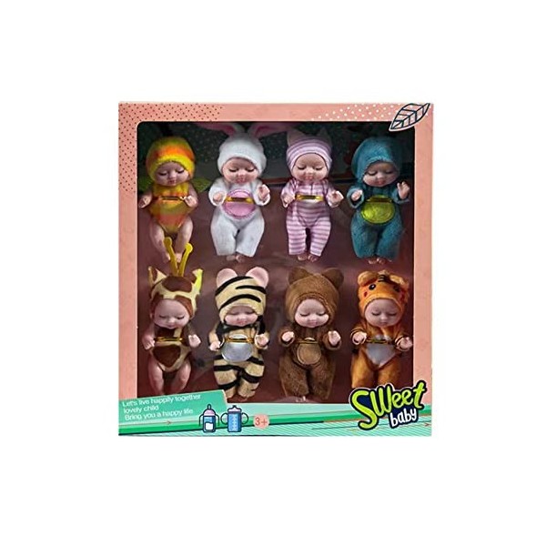 LICHENGTAI Jouet de Poupée Réaliste Poupée Fille Simulation Nouveau-Né Bébé Poupée, Bébé Réaliste Poupon Interactif Jouet ave